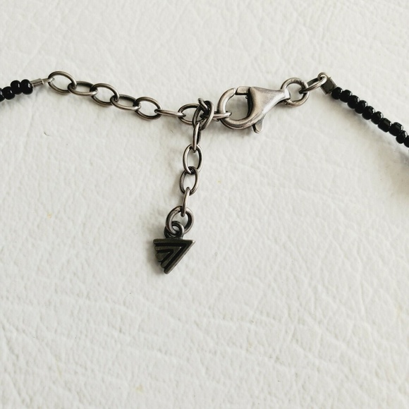 SILPADA Sterling Silver Bronze Shell Horn Bead Necklace Lobster Clasp N1787 - Picture 4 of 6